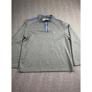 IZOD Golf Men's Gray Quarter-Zip Pullover Sweater Size Large